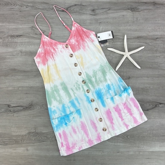 🔆RIP CURL🔆WIPEOUT TIE DYED DRESS - Picture 2 of 14